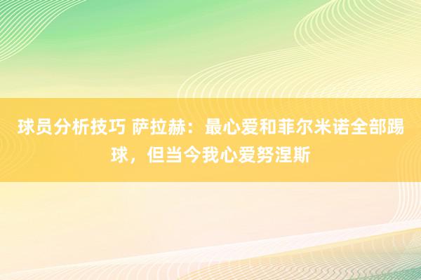 球员分析技巧 萨拉赫：最心爱和菲尔米诺全部踢球，但当今我心爱努涅斯